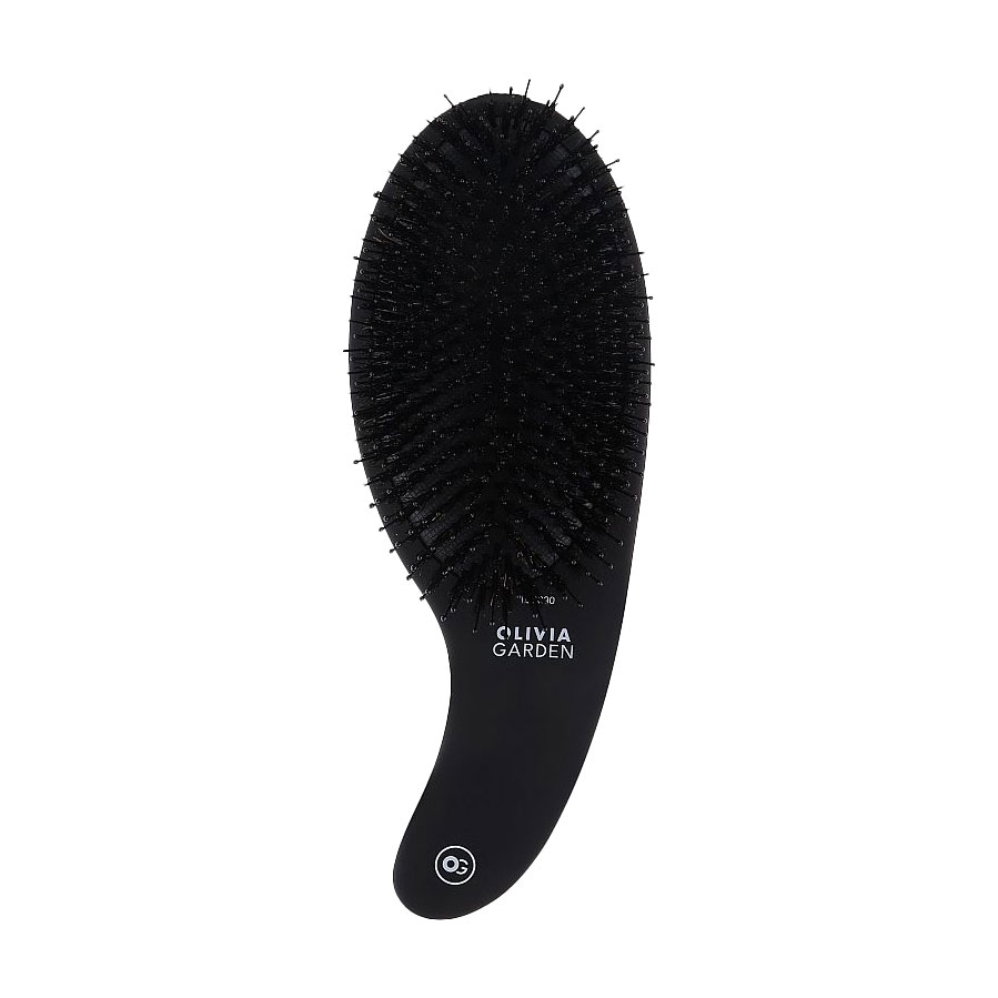 

Масажна щітка для волосся Olivia Garden Expert Care Curve Boar & Nylon Bristles, Matt Black, 1 шт
