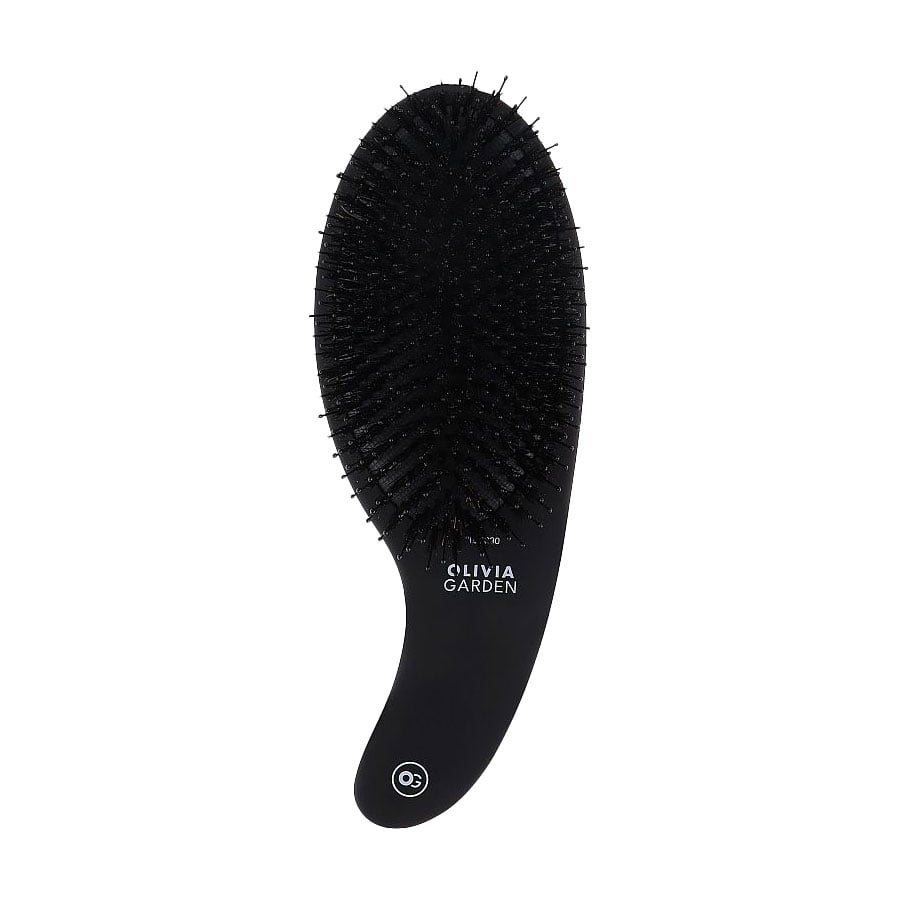 

Масажна щітка для волосся Olivia Garden Expert Care Curve Boar & Nylon Bristles, Matt Black, 1 шт