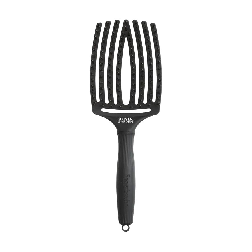 

Щітка для волосся Olivia Garden Fingerbrush Combo Full розмір Large, Black, 1 шт