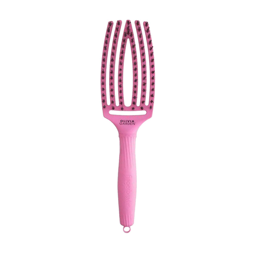

Щітка для волосся Olivia Garden Fingerbrush Boar & Nylon Thinkpink 2024, Bubble Pink, 1 шт