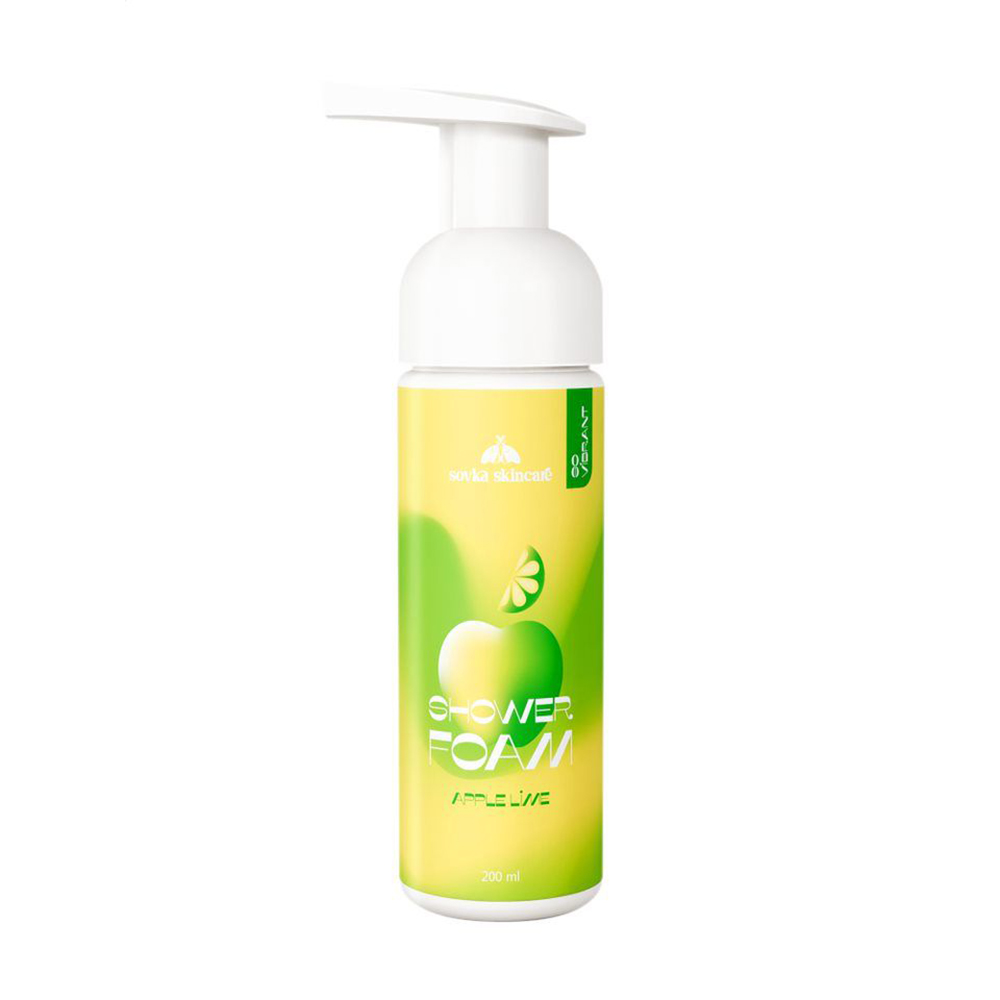 

Пінка для душу Sovka Skincare Apple Lime Shower Foam, 200 мл