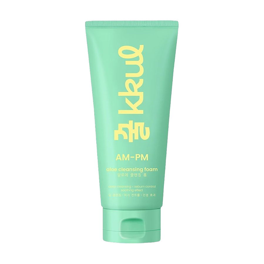 

Очищуюча пінка для обличчя Kkul AM-PM Aloe Cleansing Foam з алое, 150 мл
