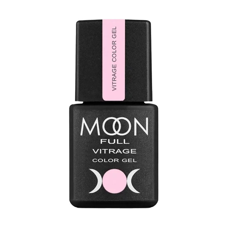 

Гель-лак для нігтів Moon Full Vitrage Color Gel 01 Рожевий туман, 8 мл