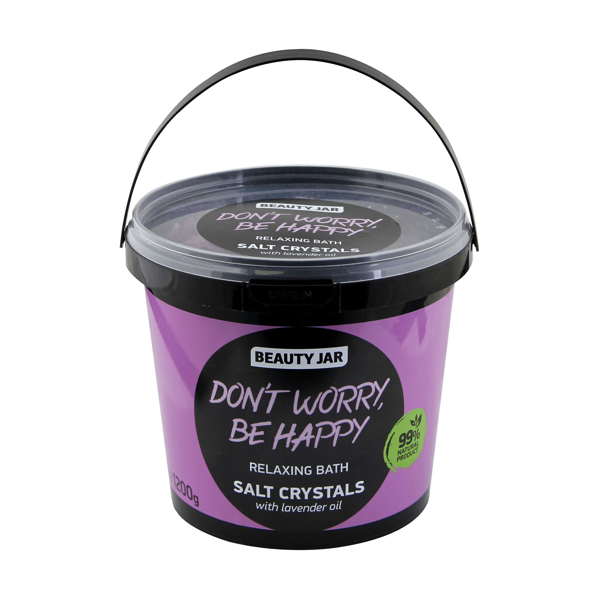 

Кристали сольові для ванни Beauty Jar Don't Worry, Be Happy Relaxing Bath Salt Crystals, 1.2 кг