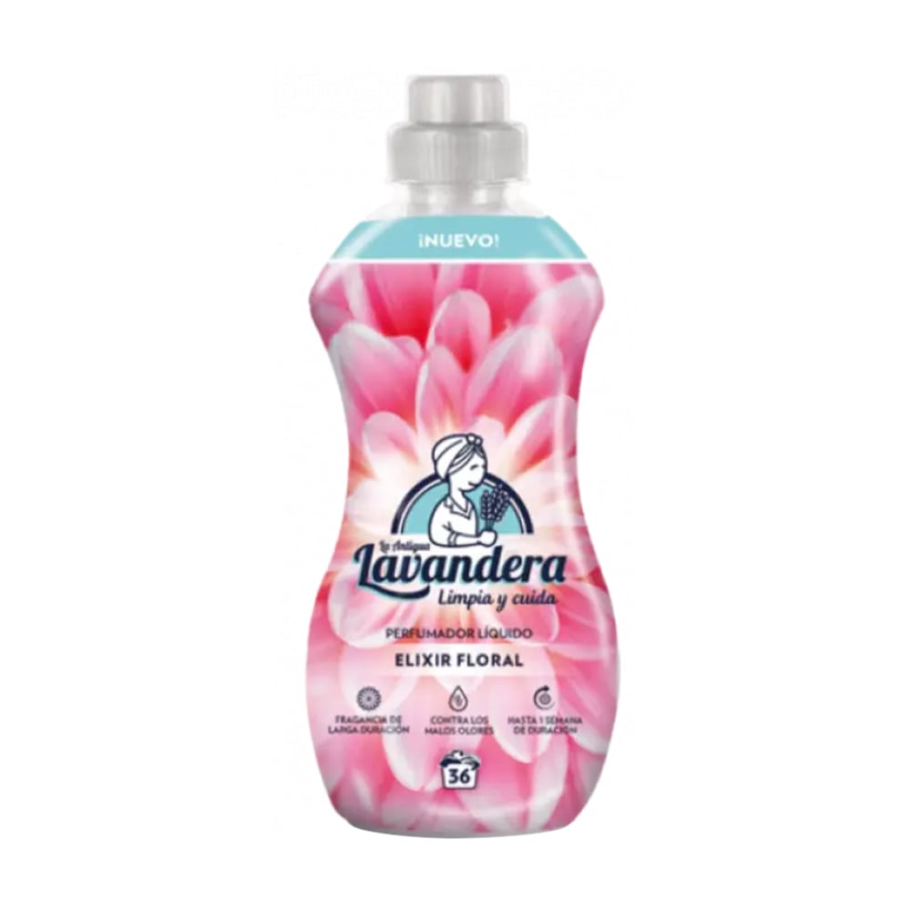 

Парфумований кондиціонер для білизни La Antigua Lavandera Квітковий еліксир, 36 циклів прання, 720 мл