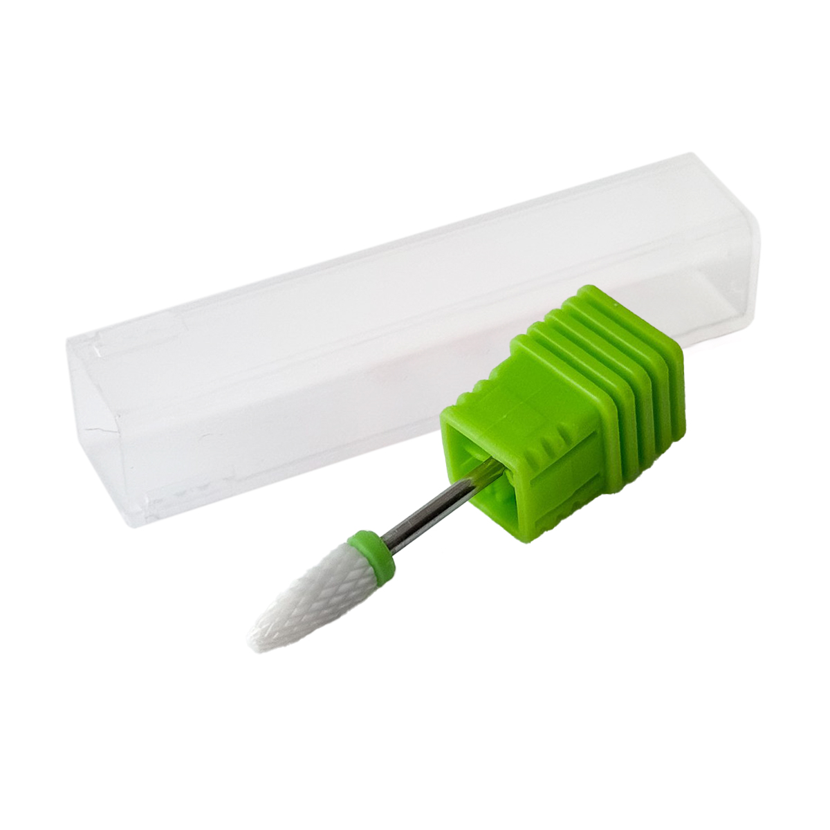 

Змінна керамічна фреза для манікюру Nails Molekula Professional Звичайна голка, зелена (MLCA018)