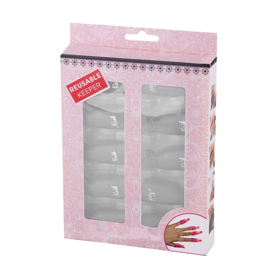 

Уцінка! Набір кліпсів-затискачів для зняття гель-лаку Nails Molekula Professional білі, 10 шт