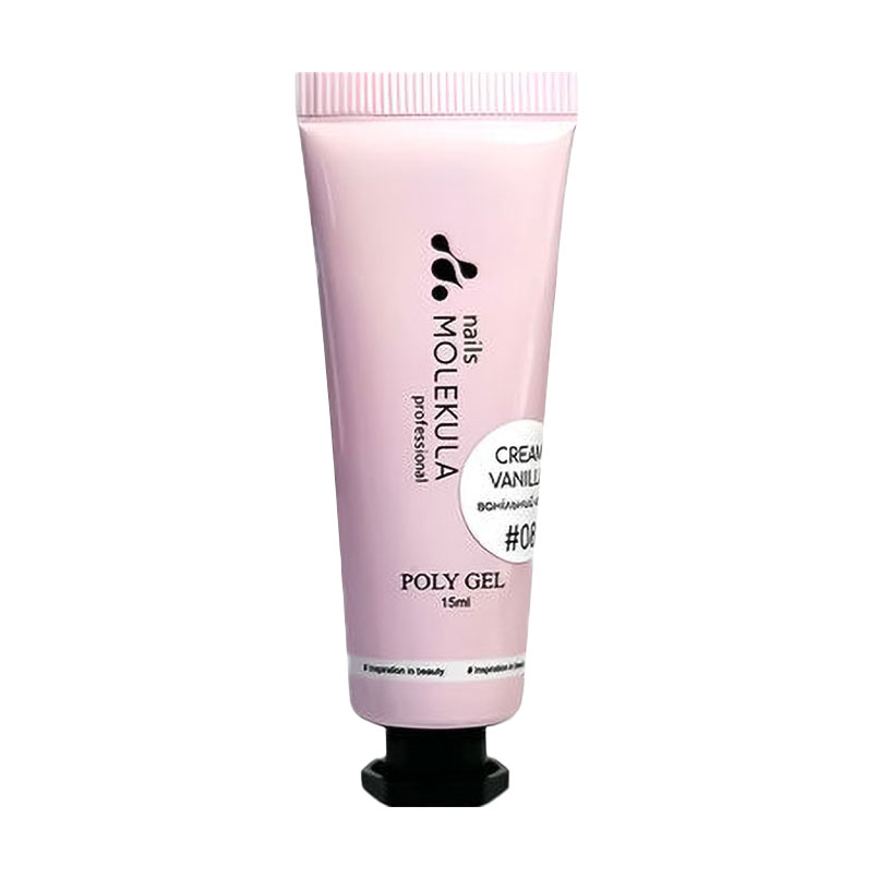 

Полігель для нігтів Nails Molekula Professional Poly Gel 08 Cream Vanilla, 15 мл