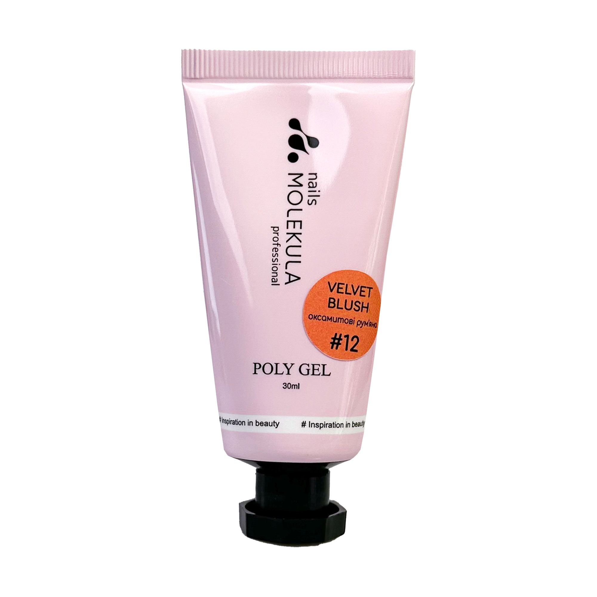 

Полігель для нігтів Nails Molekula Professional Poly Gel 12 Velvet Blush, 30 мл