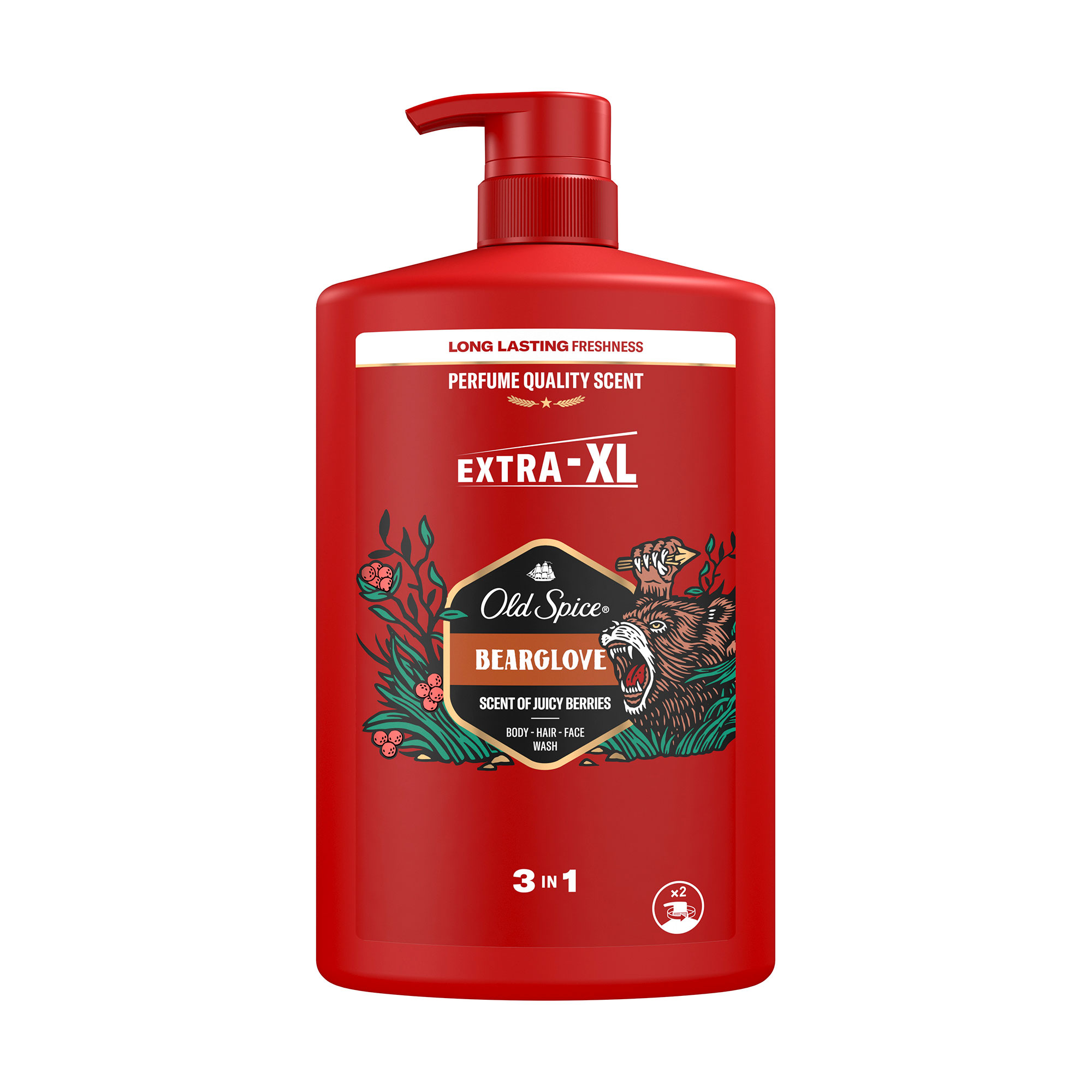 Гель для душу 3-в-1 Old Spice Bearglove, 1 л