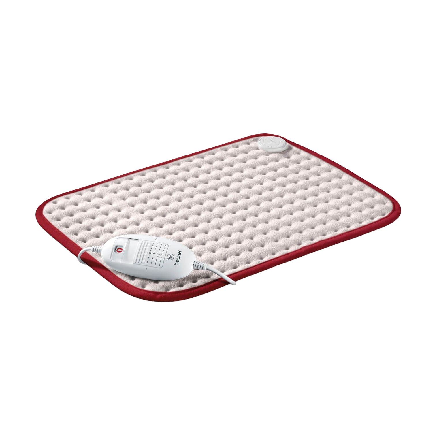 

Електрична грілка Beurer HK Comfort з дихаючою м'якою поверхнею, біло-червона