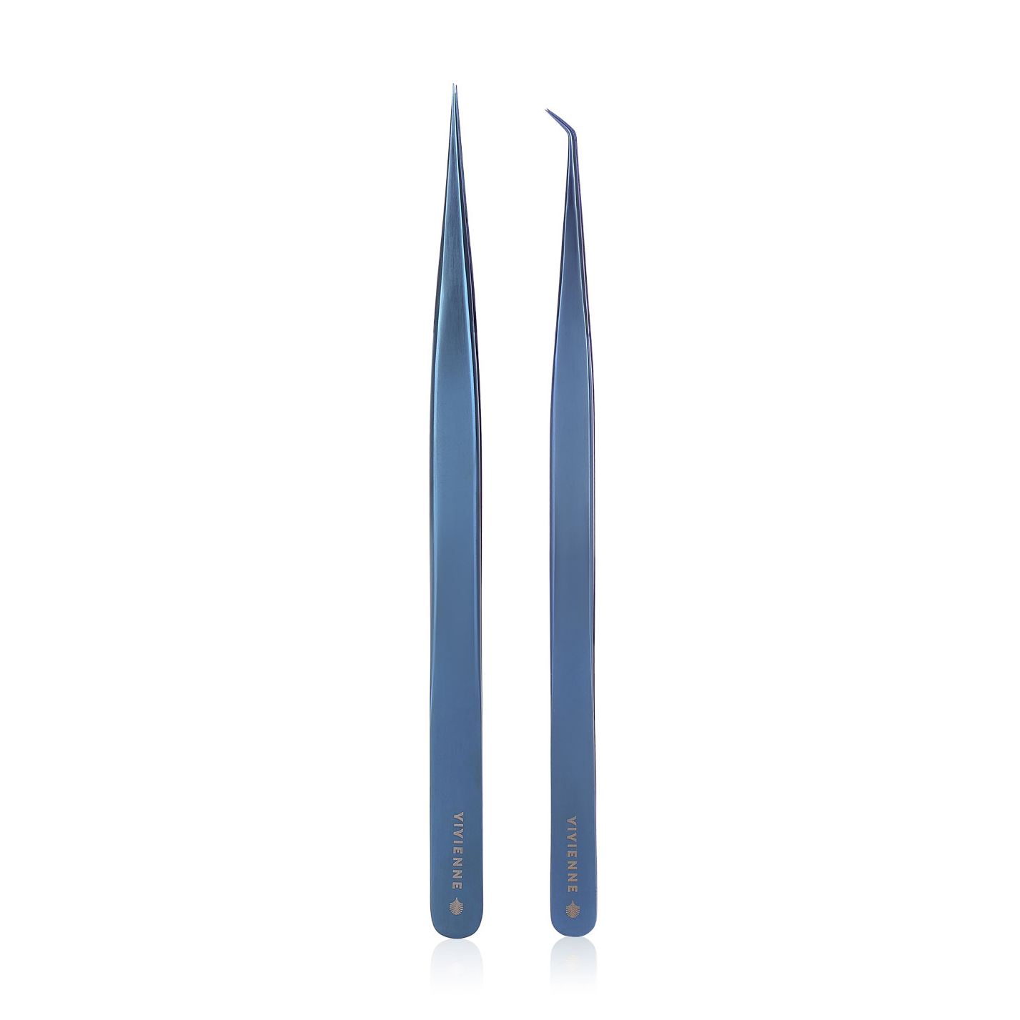 

Набір пінцетів для нарощування вій Vivienne в чохлі, синій металік (міні-L, 1 шт + прямий тонкий, 1 шт)
