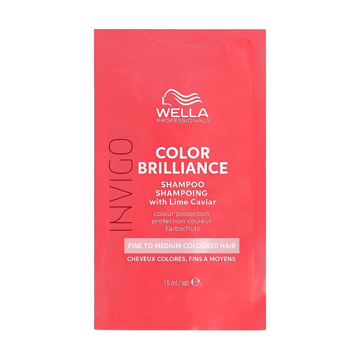 

Шампунь Wella Professionals Invigo Color Brilliance Shampoo для пофарбованого нормального та тонкого волосся, з лаймовою ікрою, 15 мл