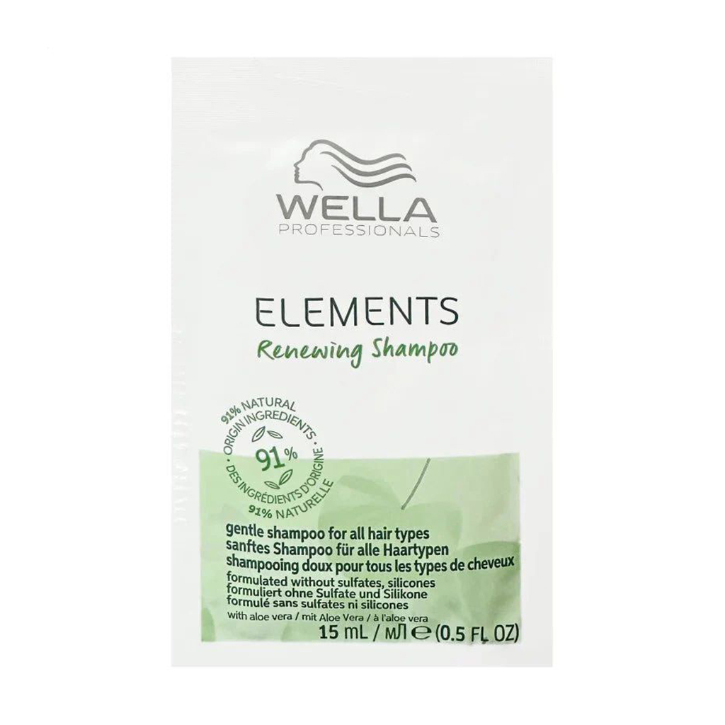 

Безсульфатний шампунь Wella Professionals Elements Renewing Shampoo для всіх типів волосся, 15 мл