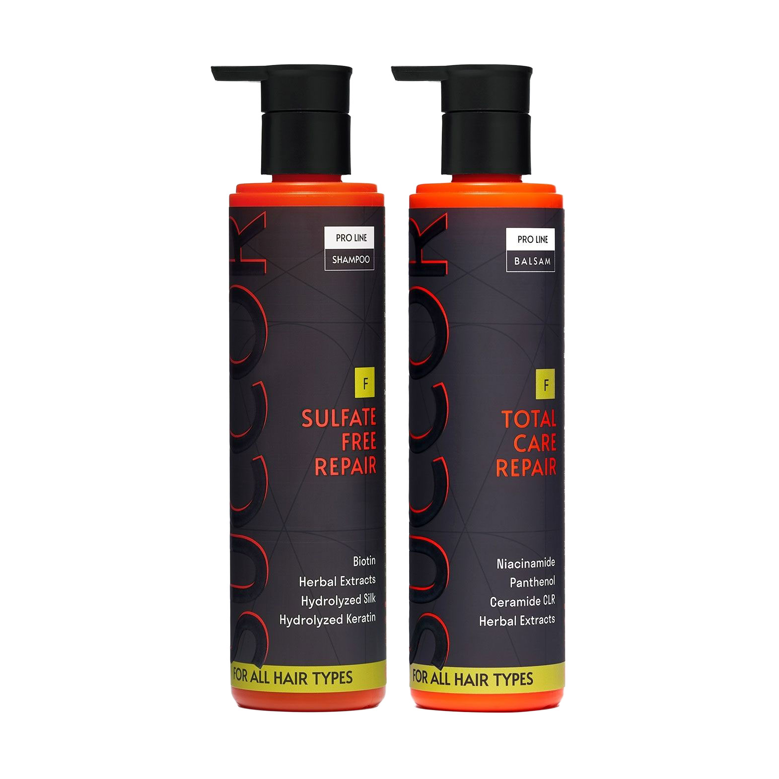 

Уцінка! Набір для відновлення всіх типів волосся Succor Sulfate Free Repair Set (шампунь, 250 мл + бальзам, 250 мл)