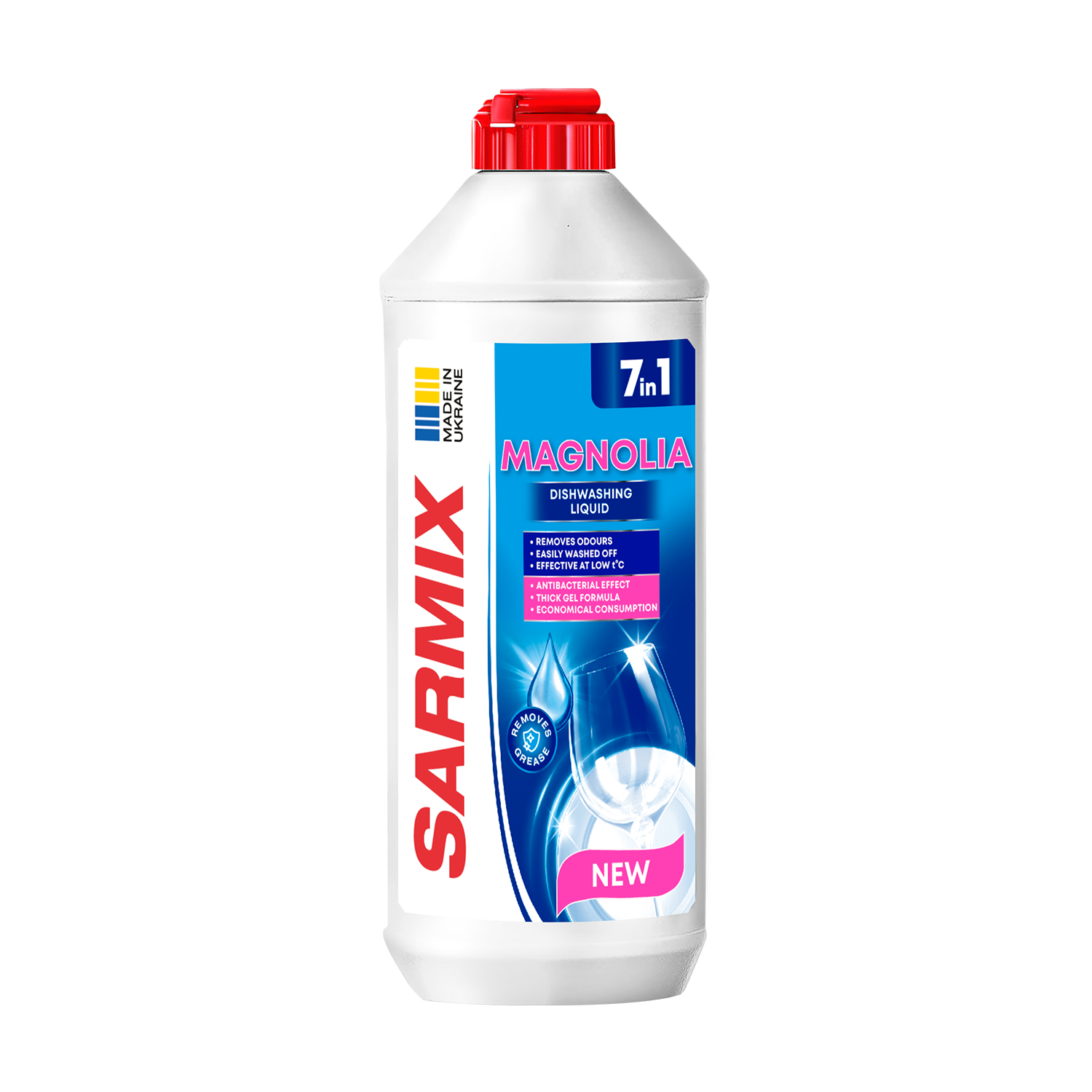 

Гель для миття посуду 7в1 Sarmix Магнолія, 500 мл