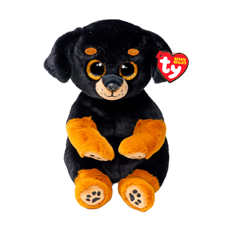 

Дитяча м'яконабивна іграшка TY Beanie Bellies Пес Ротвейлер, від 3 років, 20 см (41290)