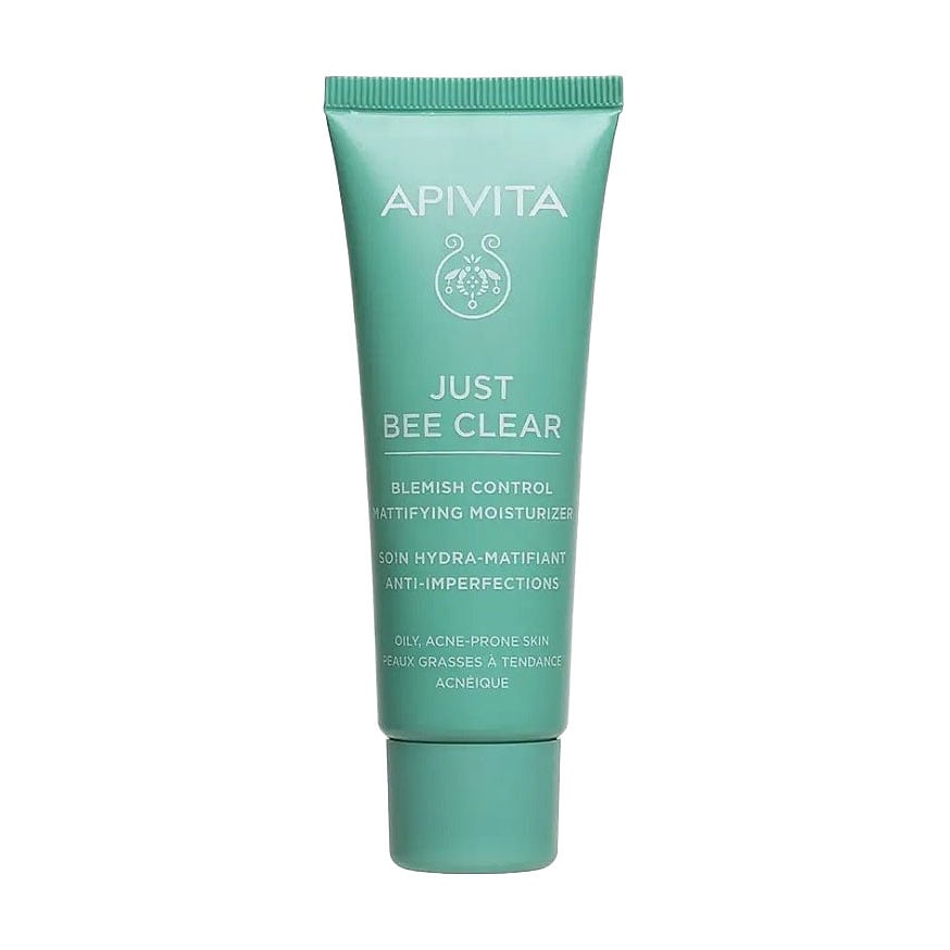 

Матувальний зволожувальний крем Apivita Just Bee Clear Blemish Control Mattifying Moisturizer для проблемної шкіри обличчя, 40 мл