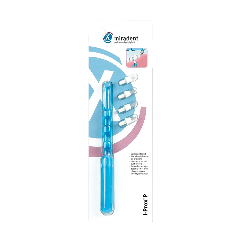 

Монопучкова щітка Miradent I-Prox P, блакитна, 4 шт