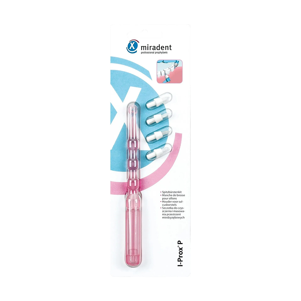 

Монопучкова щітка Miradent I-Prox P, рожева, 4 шт