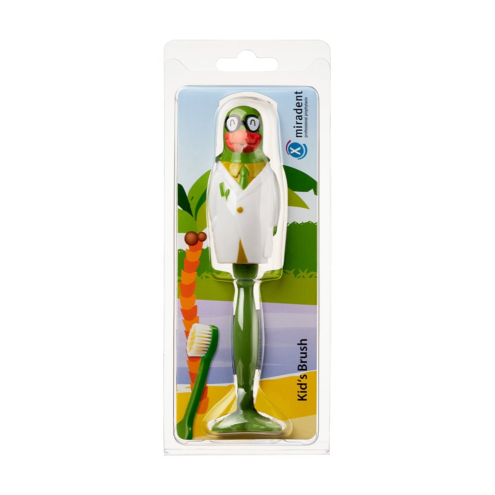 

Дитяча зубна щітка Miradent Kid's Brush Proffesor Paul Parrot, 1 шт