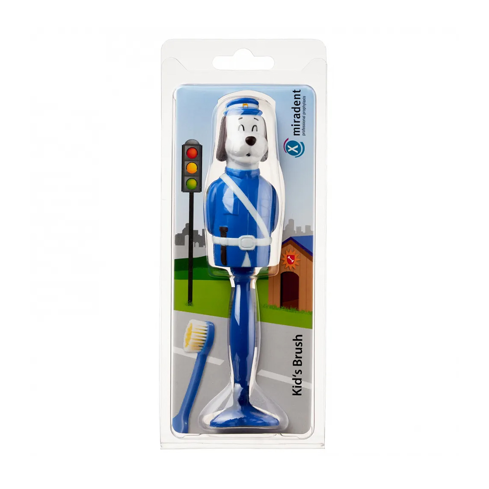 

Дитяча зубна щітка Miradent Kid's Brush Policeman Bill Dog, 1 шт