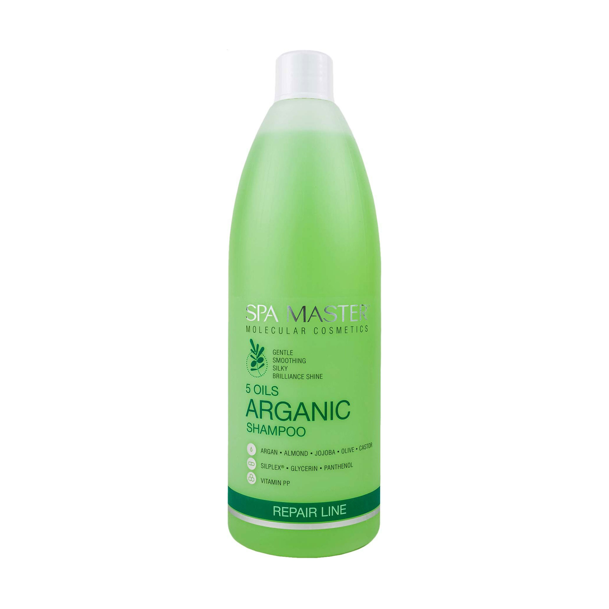 

Відновлювальний шампунь для волосся Spa Master Repair Line Arganic Shampoo pH 5.5 з 5 оліями, 970 мл