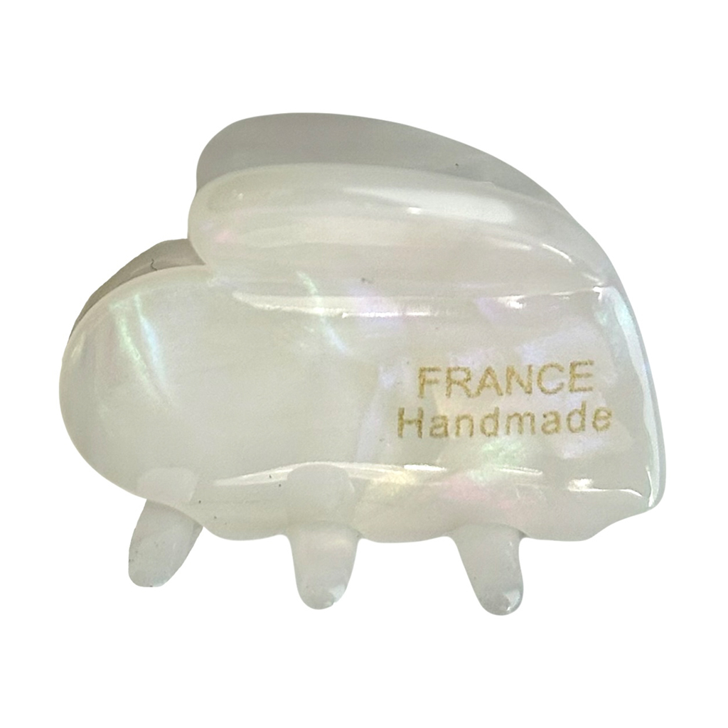 

Заколка для волосся NYU.NYU France Hair Clip Heart Краб, Pearl, 3.5*3 см (FR01HCHP01)