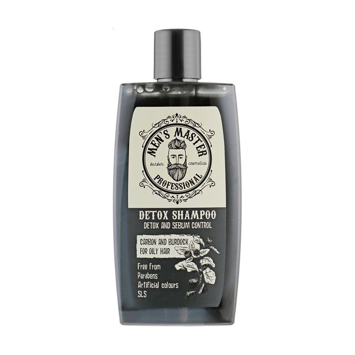 

Чоловічий детокс-шампунь Men's Master Detox Shampoo Вугілля та реп'ях, для жирного волосся, 260 мл