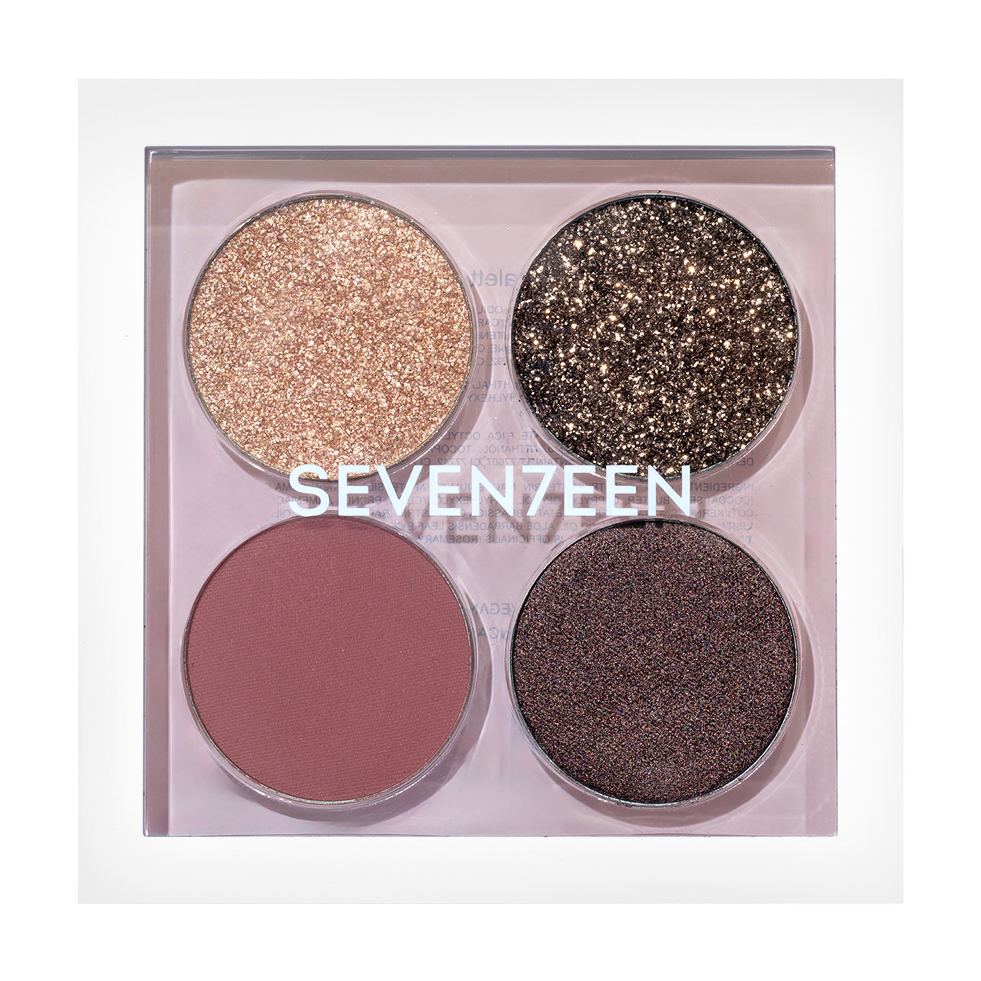 

Палетка тіней для повік Seventeen Vibrant Eyes Quad 07 Nude Poetry, 6.4 г