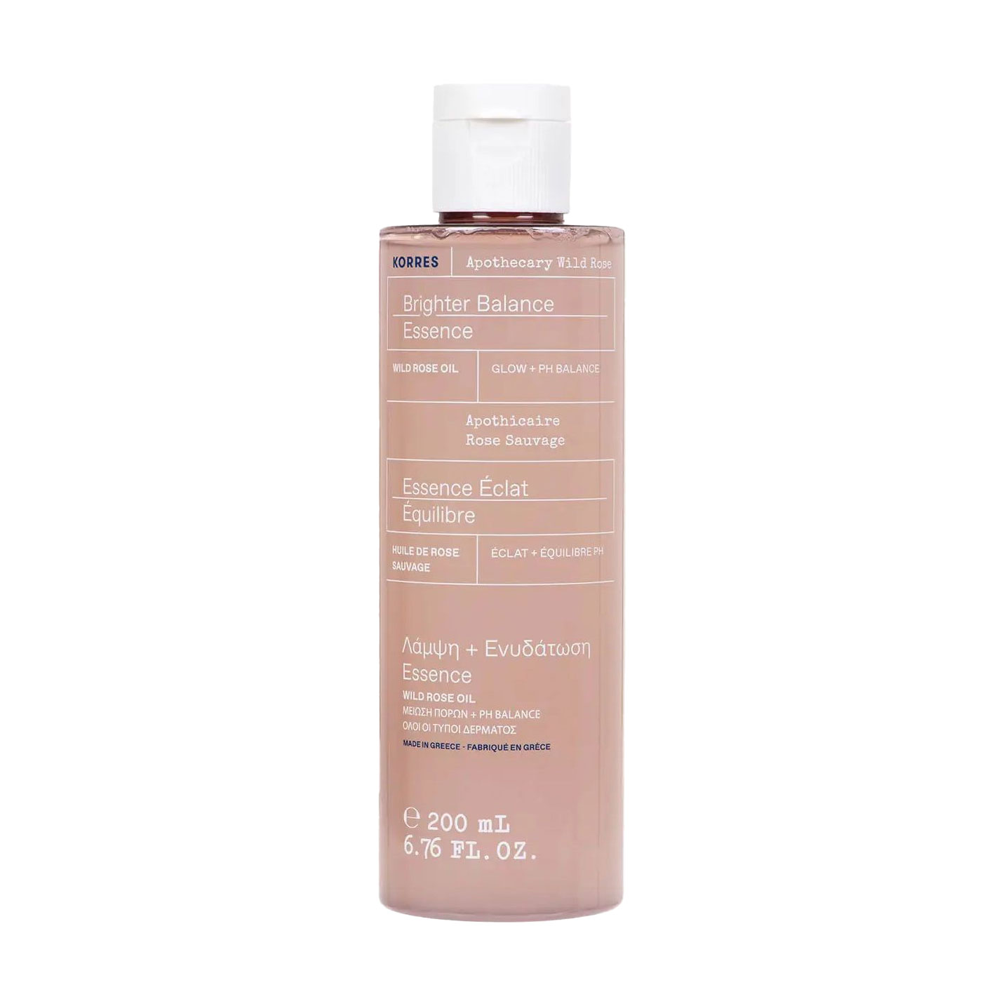 

Зволожувальна есенція для обличчя Korres Apothecary Wild Rose Brighter Balance Essence, 200 мл