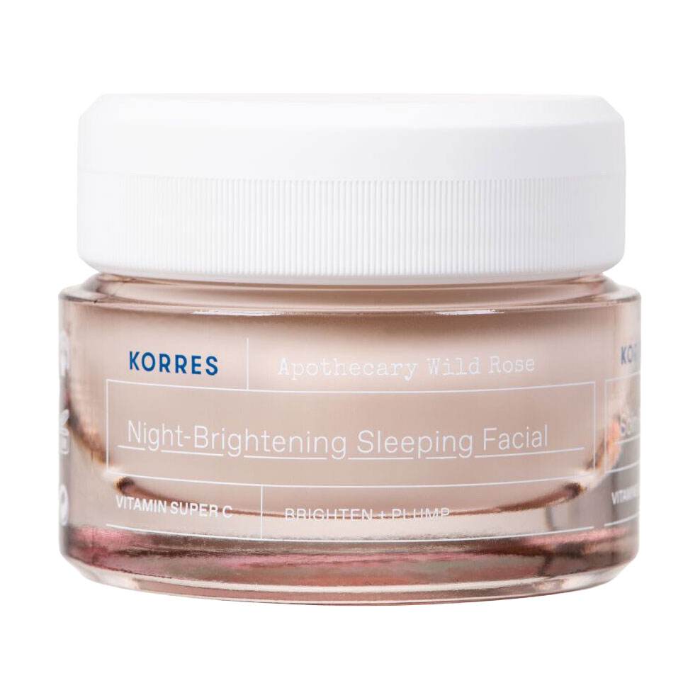 

Освітлювальний нічний крем для обличчя Korres Apothecary Wild Rose Night-Brightening Sleeping Facial, 40 мл