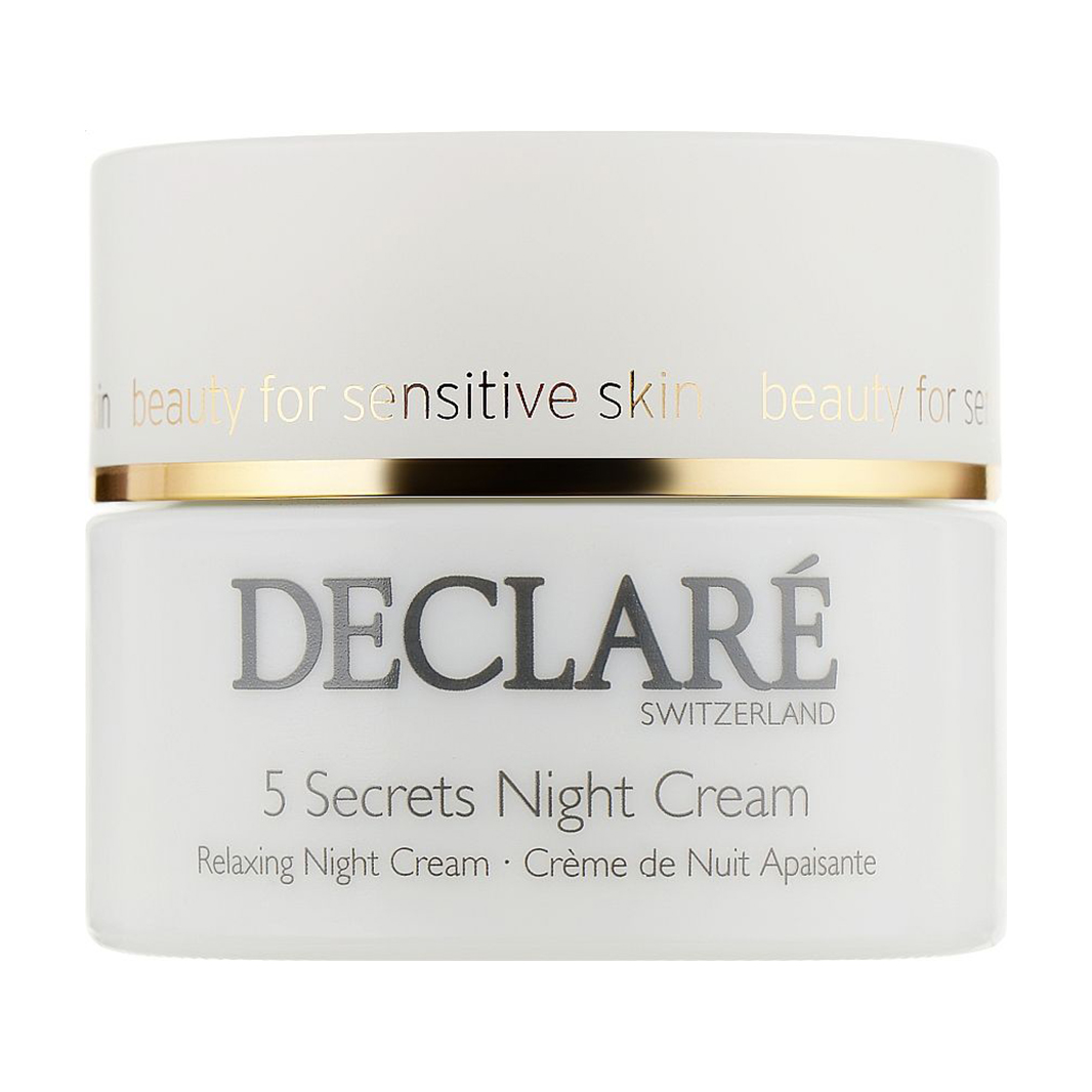 

Заспокійливий нічний крем для обличчя Declare Stress Balance 5 Secrets Night Cream 5 секретів краси, 50 мл