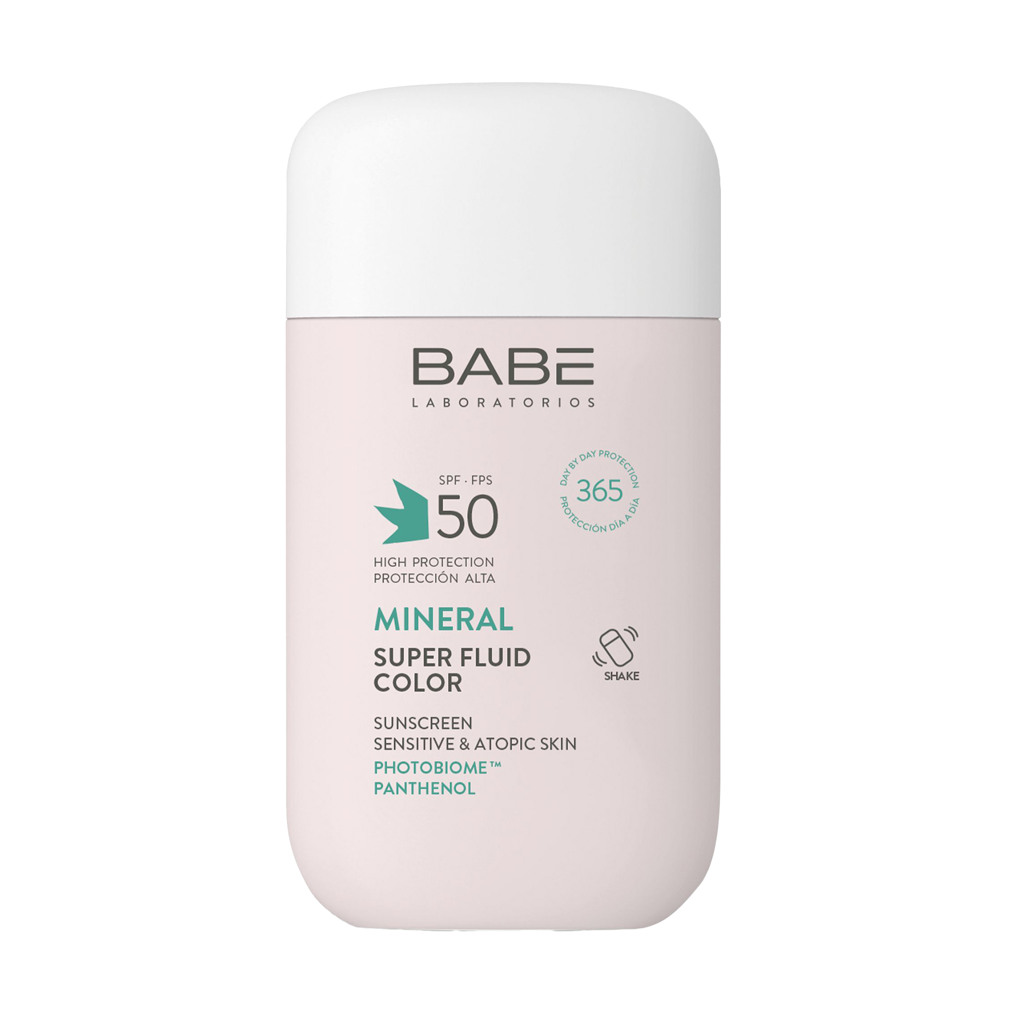 

Уцінка! Сонцезахисний мінеральний флюїд BABE Laboratorios Sun Protection Mineral Super Fluid Color SPF 50 з фізичними фільтрами та тонуючим ефектом, 50 мл