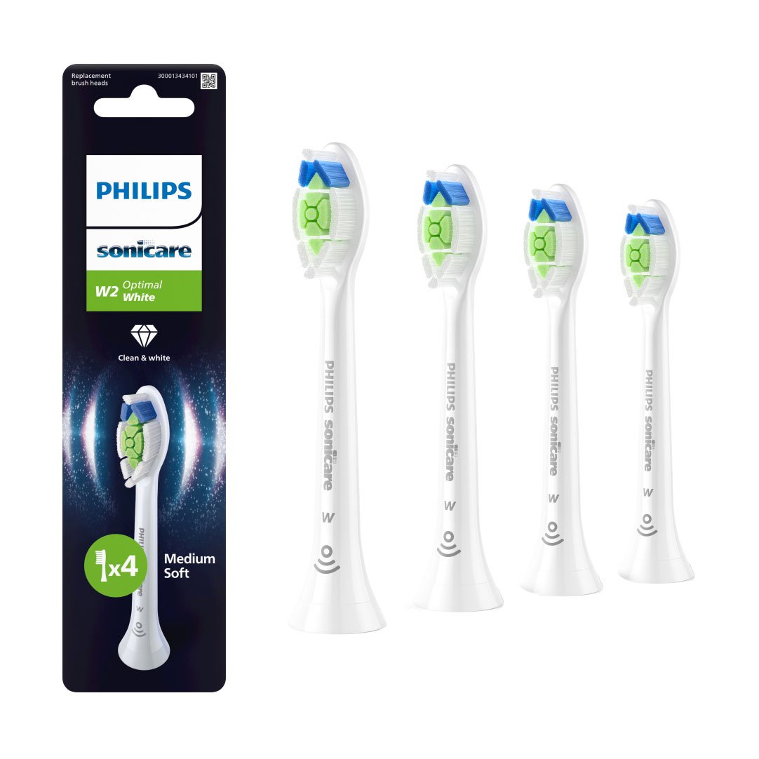 

Змінні насадки для електричної звукової зубної щітки Philips Sonicare Optimal White HX6064/87, 4 шт