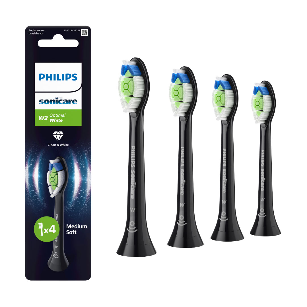 

Змінні насадки для електричної звукової зубної щітки Philips Sonicare Optimal White HX6064/88, 4 шт
