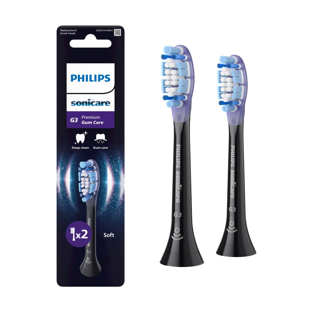 

Змінні насадки для електричної звукової зубної щітки PHILIPS Sonicare Premium Gum Care HX9052/88, 2 шт