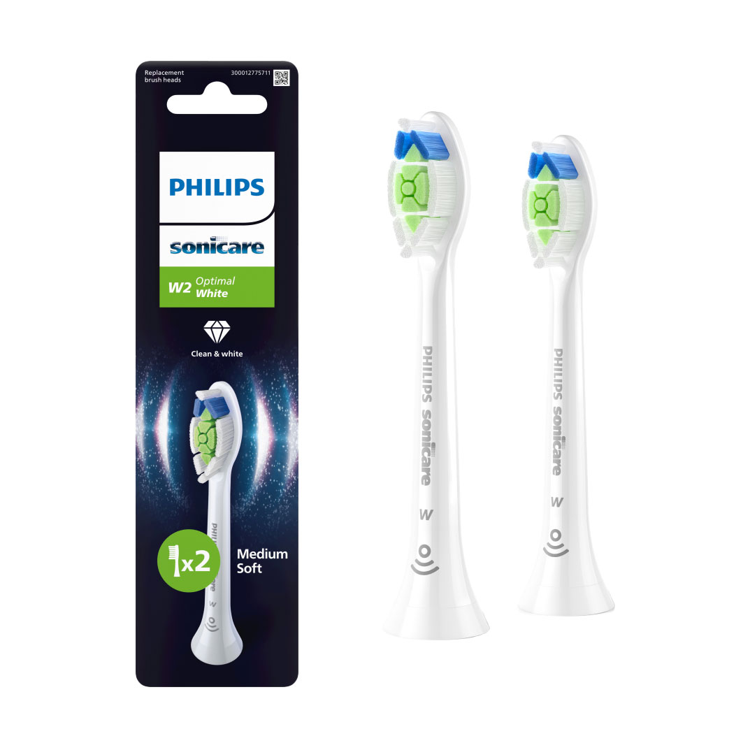 

Змінні насадки для електричної звукової зубної щітки Philips Sonicare Optimal White HX6062/87, 2 шт