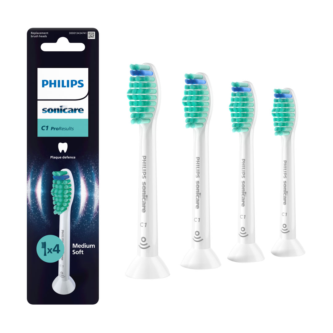 

Змінні насадки для електричної звукової зубної щітки PHILIPS Sonicare ProResults HX6014/87, 4 шт