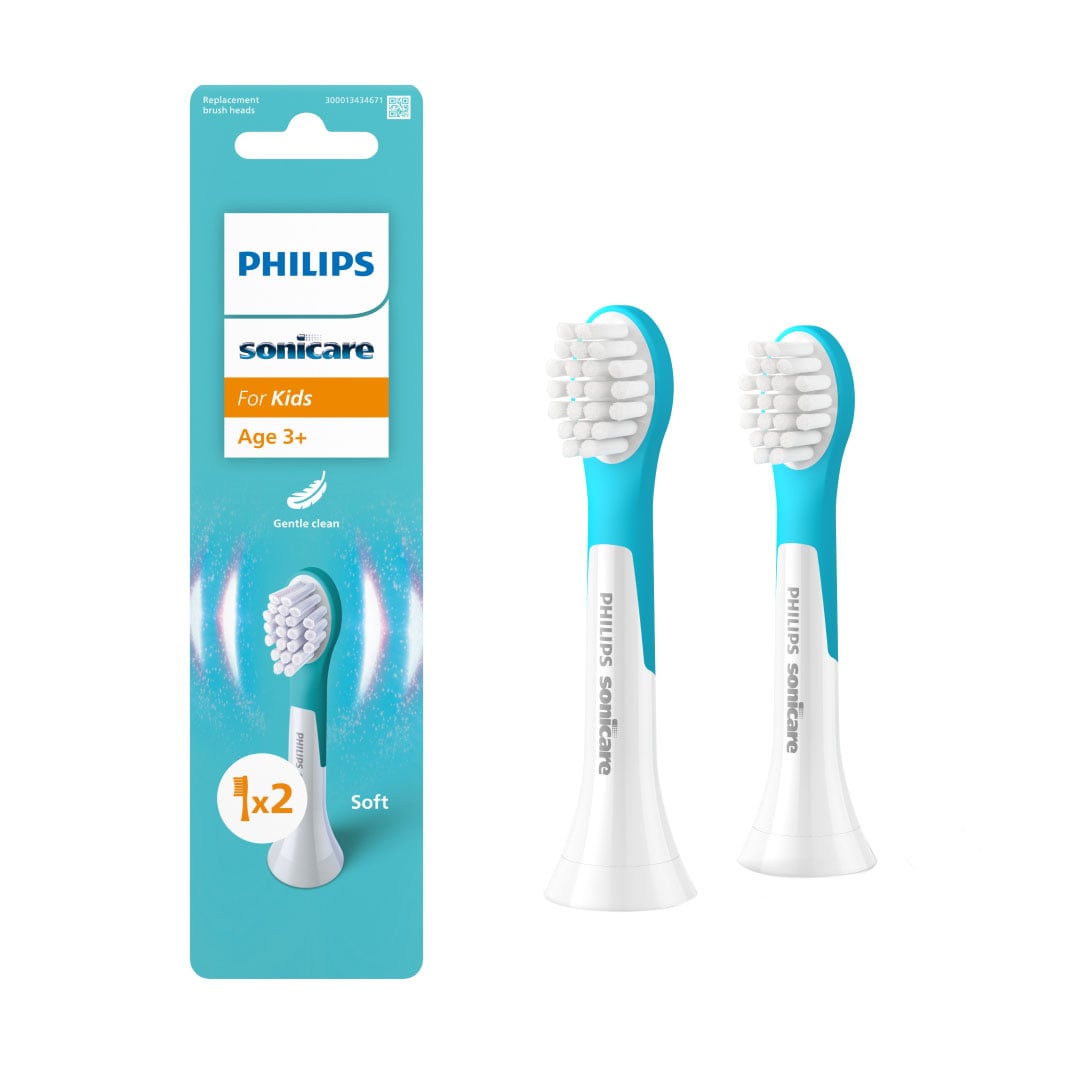

Змінні насадки для дитячої електричної звукової зубної щітки PHILIPS Sonicare For Kids 3+ HX6032/90, 2 шт