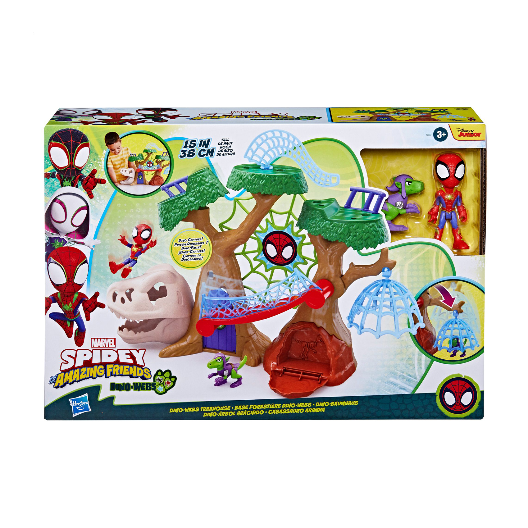 

Ігровий набір Marvel Toys Spidey And His Amazing Friends Dino-Webs Treehouse від 3 років, 3 елементи (F9477)