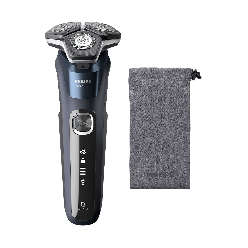 

Електробритва для вологого та сухого гоління Philips Series 5000 чоловіча, синя (S5885/10)