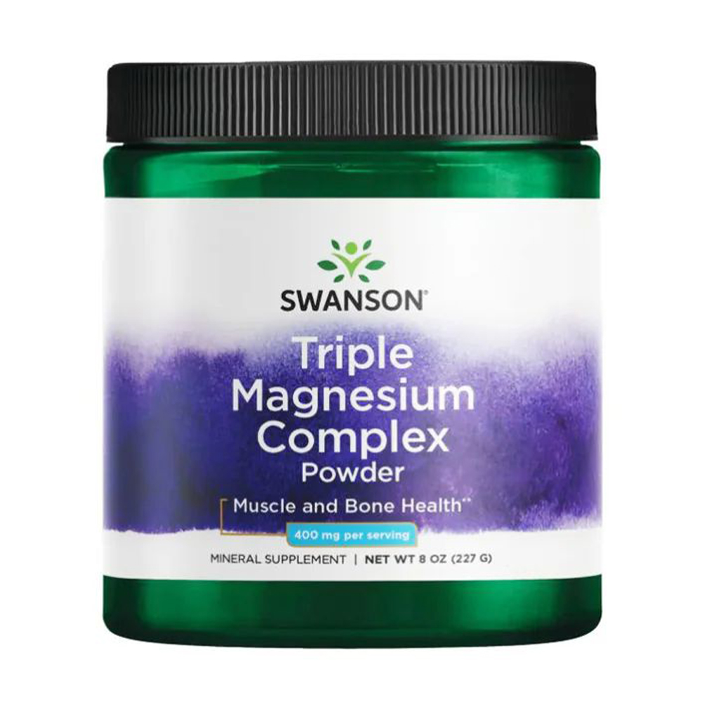 

Потрійний комплекс магнію Swanson Triple Magnesium Complex в порошку, 400 мг, 227 г