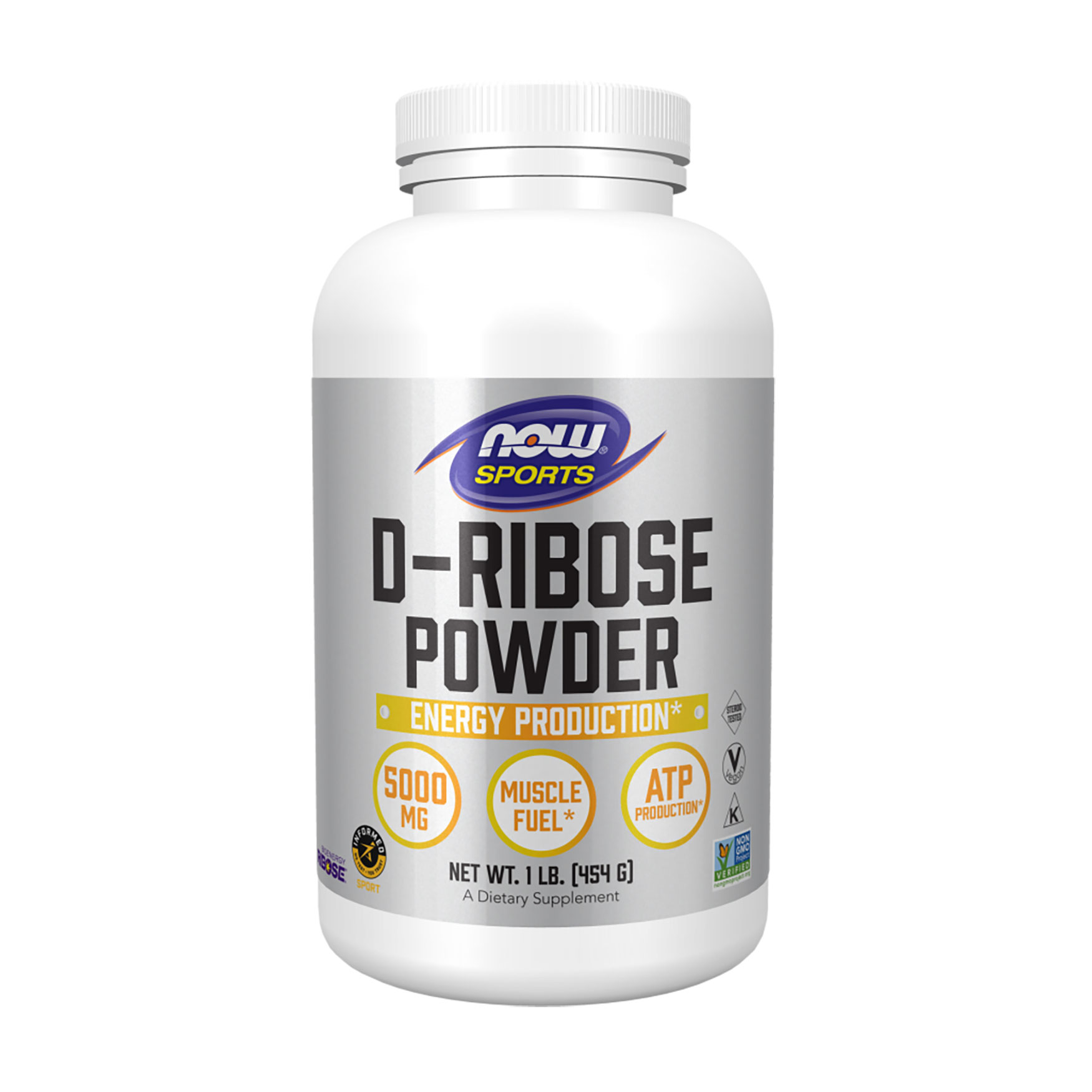 

Д-рибоза NOW foods Sports D-Ribose Powder 5000 мг, в порошку, 454 г