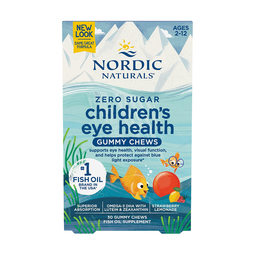 

Дитячий комплекс для здоров'я очей Nordic Naturals Children's Eye Health зі смаком полуничного лимонаду, 30 жувальних цукерок
