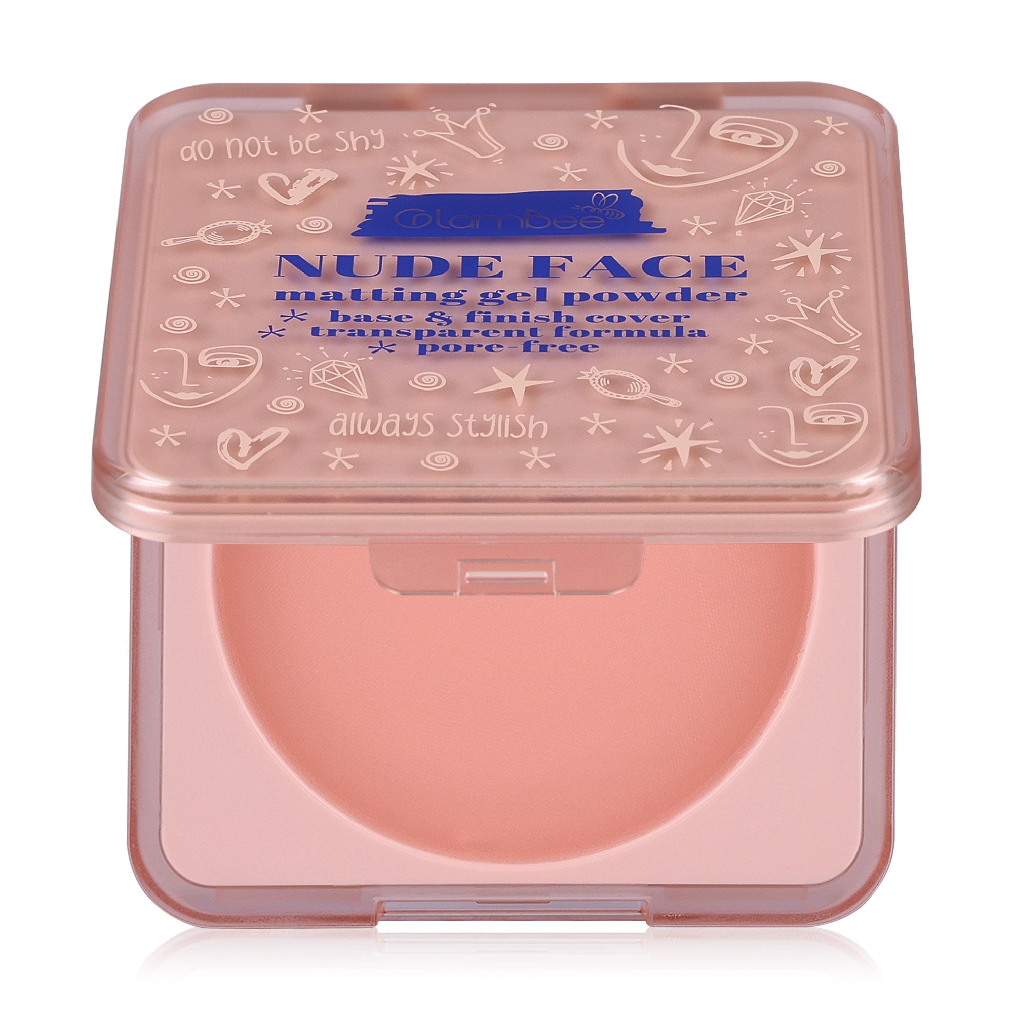 

Гелева пудра для обличчя GlamBee Nude Face матувальна, 10 г