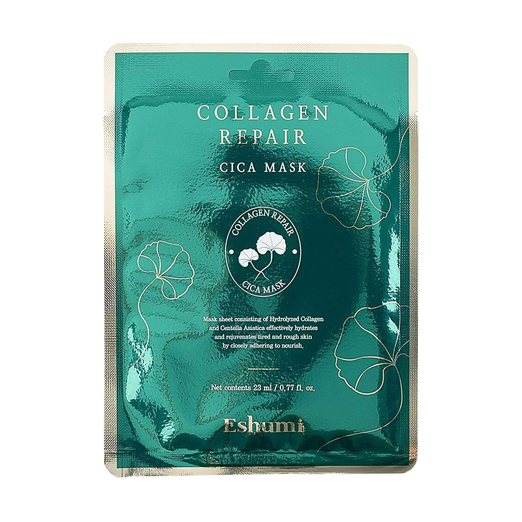 

Тканинна маска для обличчя Eshumi Collagen Repair Cica Mask з колагеном та центелою, 23 мл
