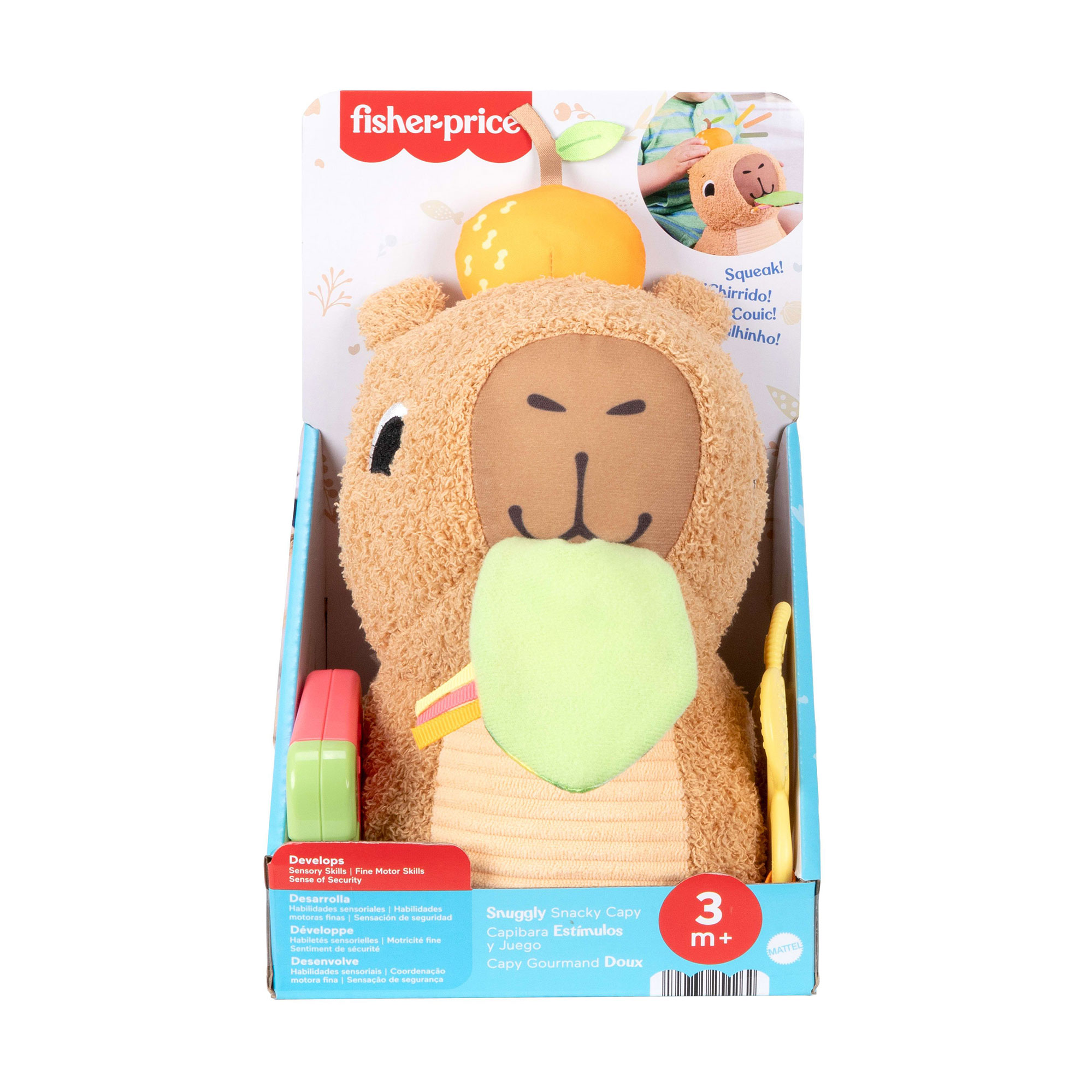

Розвивальна м'яка іграшка Fisher-Price Капібара, від 3 місяців (HYR54)