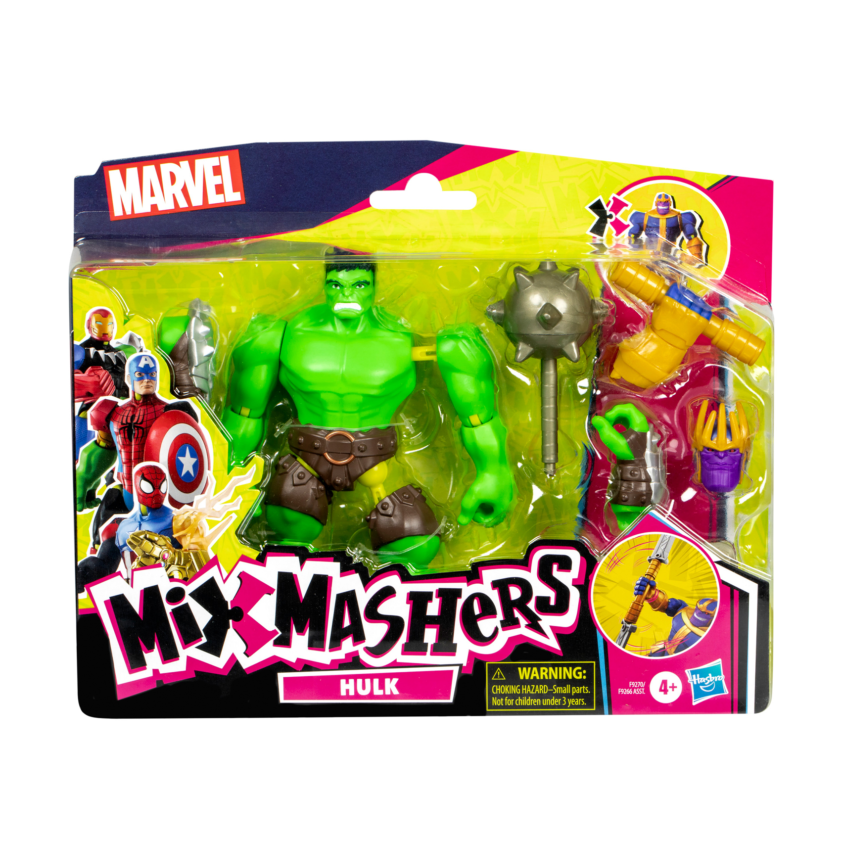 

Ігрова фігурка Marvel Toys MixMashers Hulk від 4 років, 12 см (F9266/F9270)