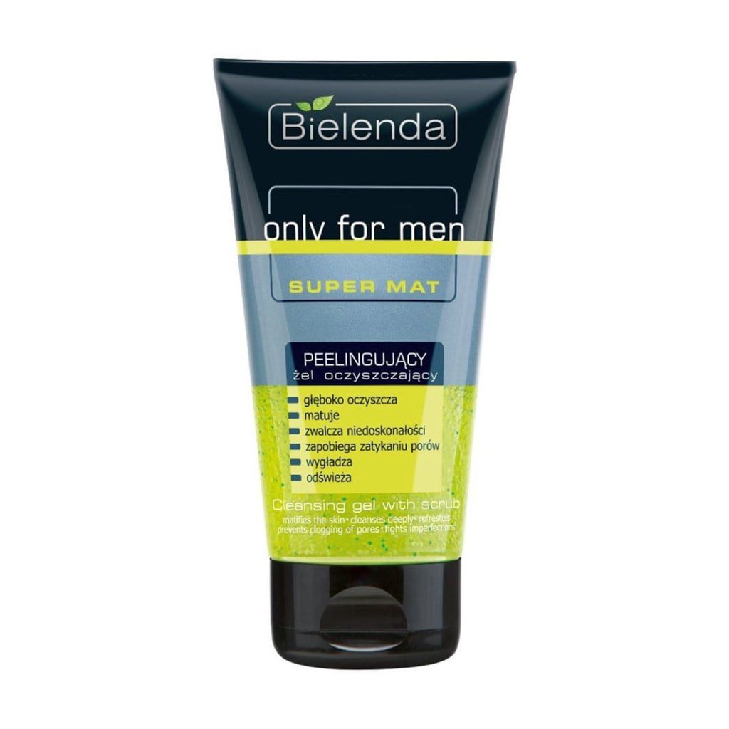 

Очищувальний гель-пілінг для обличчя Bielenda Only For Men Super Matt, 150 мл